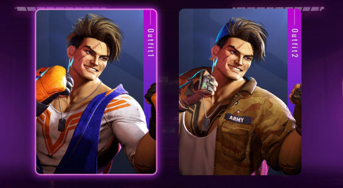 Different Luke costumes in SF6